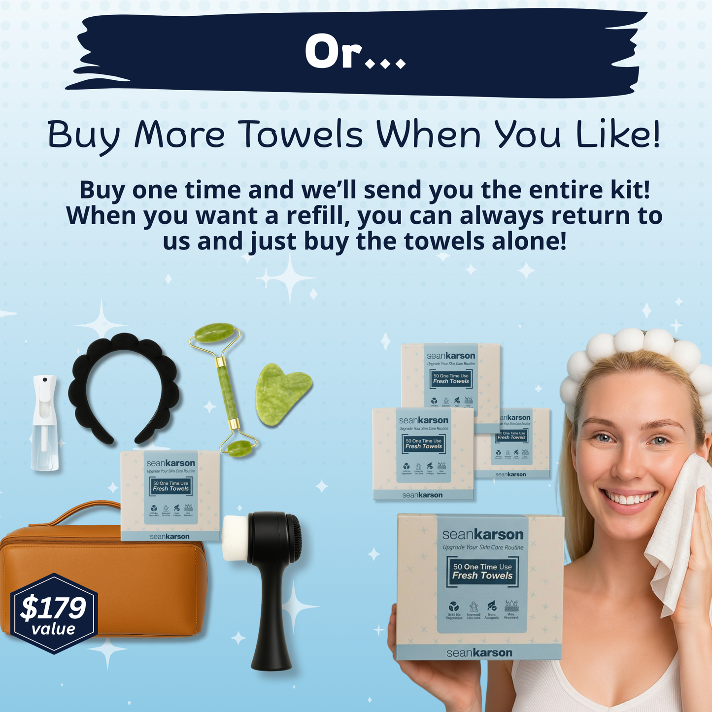 SeanKarson™: 7-Piece Skincare Travel System